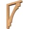 Ekena Millwork Merced Craftsman Smooth Bracket w/ Offset Brace, Western Red Cedar, 5 1/2"W x 36"D x 48"H BKT0604X36X48MRC04SWR - alternate 1